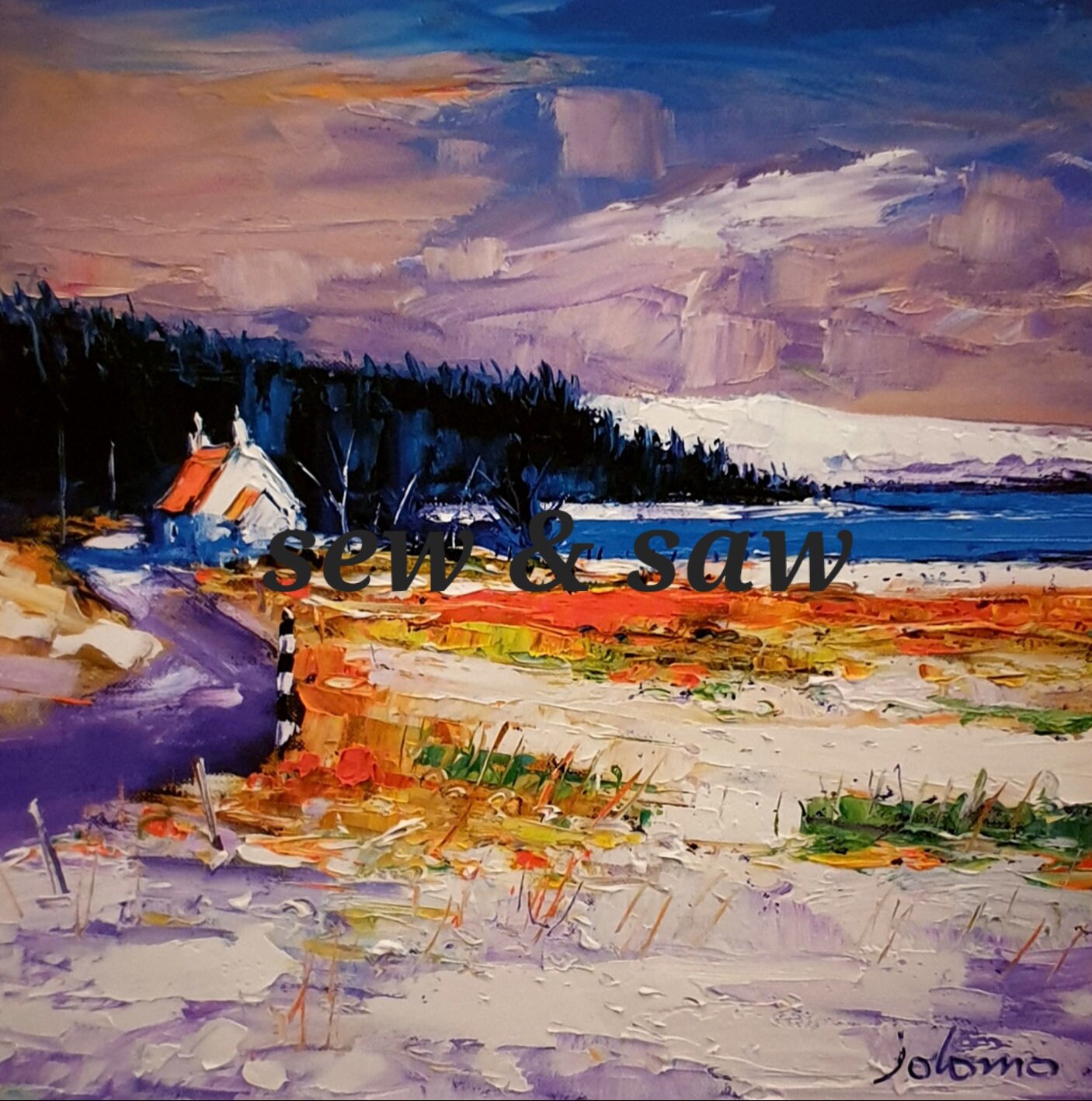 Jolomo framed print Large First Snow Pennyghael Mull Etsy.de