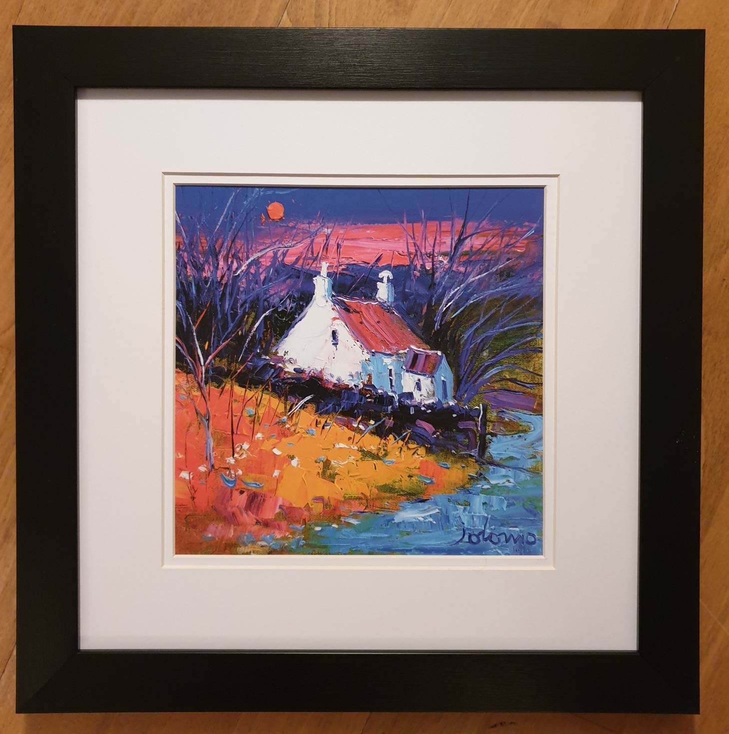 John Lowrie Morrison jolomo Framed Print Winter at Taynish Knapdale