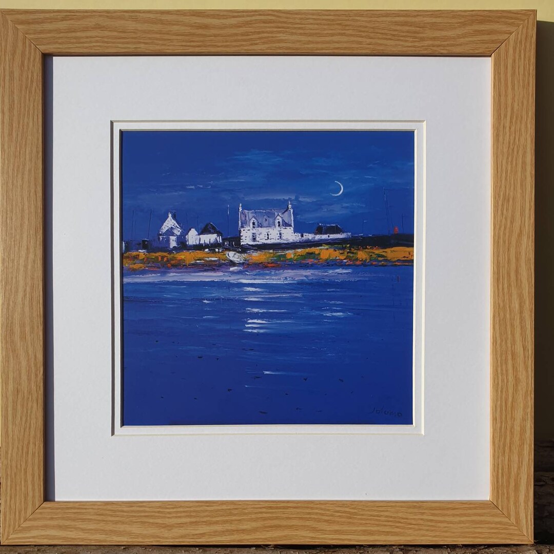 John Lowrie Morrison jolomo Framed Print New Moon Isle of Tiree Etsy UK