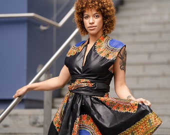 diy african wrap dress