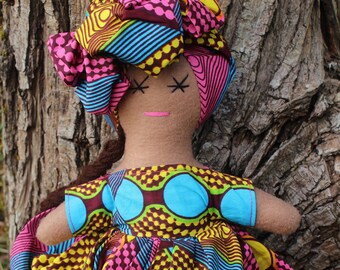 Baby Christmas Gift Baby Shower Gift Girls Doll African Doll Rag Doll Kids Birthday Present Girl Multicultural Doll Black Doll Cultural Toys