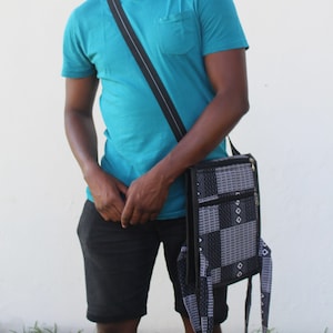 African Print Shoulder Bag African Laptop Bag College Shoulder Bag Festival Bag African Bag African Rucksack Drawstring BackPack