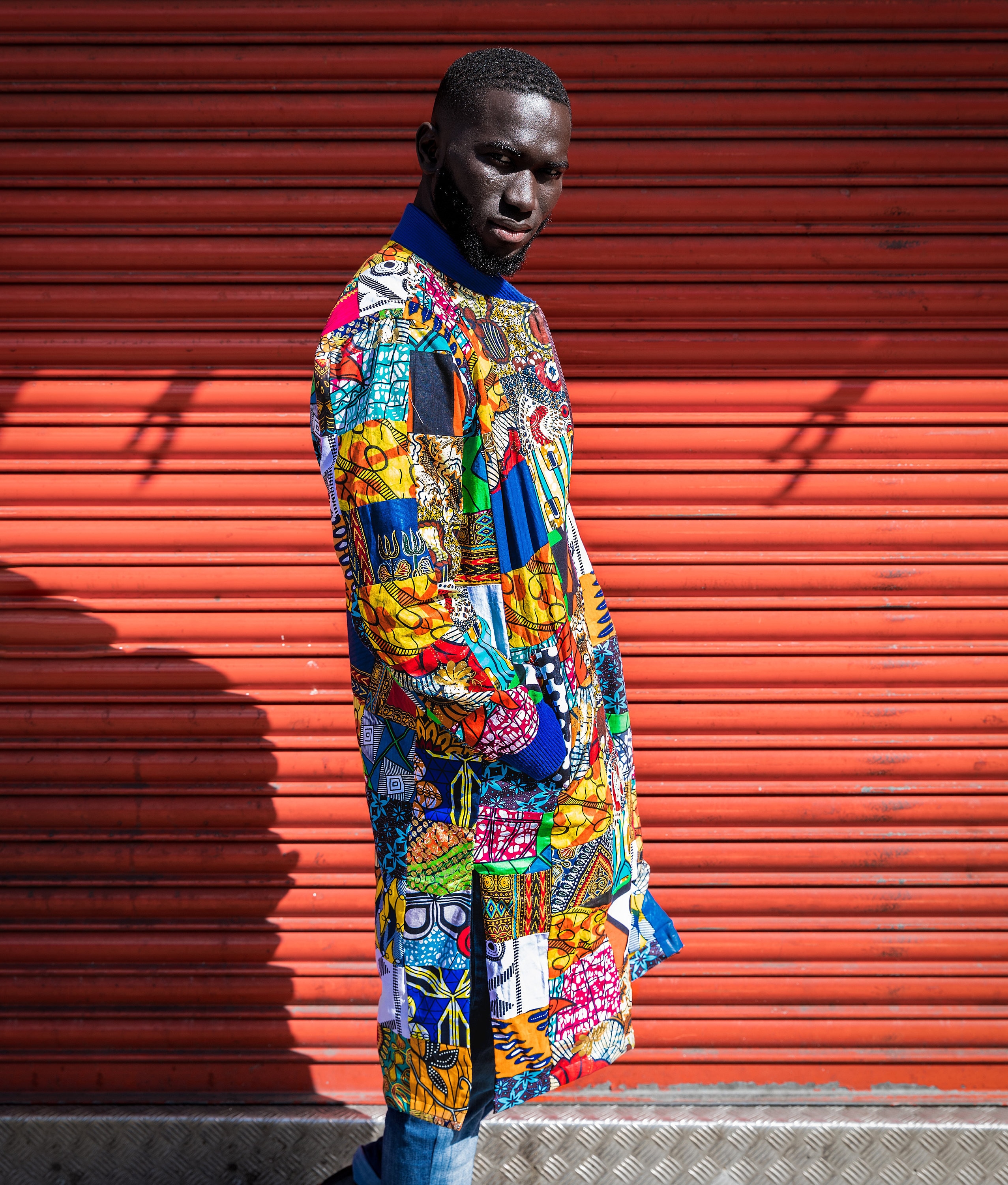 Image of African Winter Coat, Trench Coat/Patchwork Made in Africa