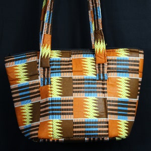 African Handbag, Travel Bag Available in 6 African African Prints / African Shoulder Bag Made in Africa