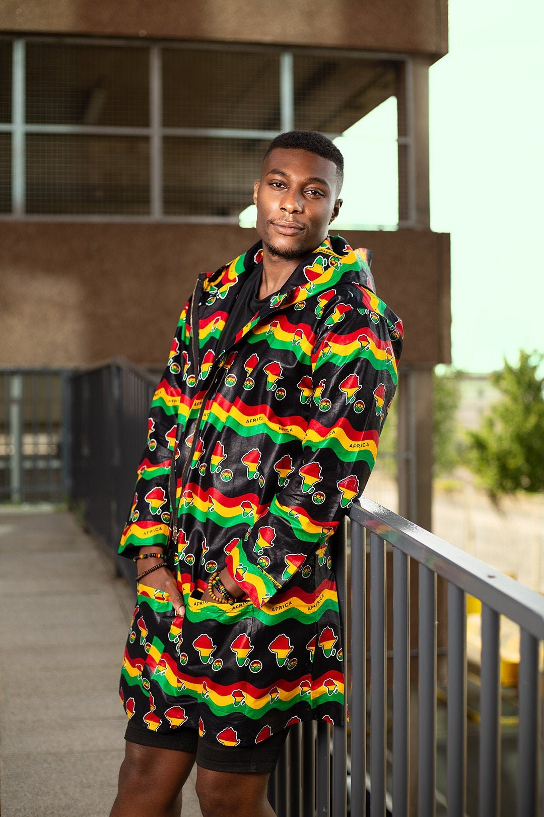 Rasta patchwork hoodie deals