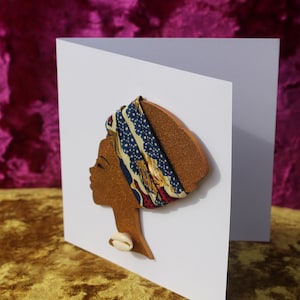 Afrikanische Karte Hochzeitskarte Geburtstagskarte Herr und Frau Karte afrikanischen Druck Karte Hochzeitskarten Verlobungskarte Nofretete Karte Hochzeitseinladungen