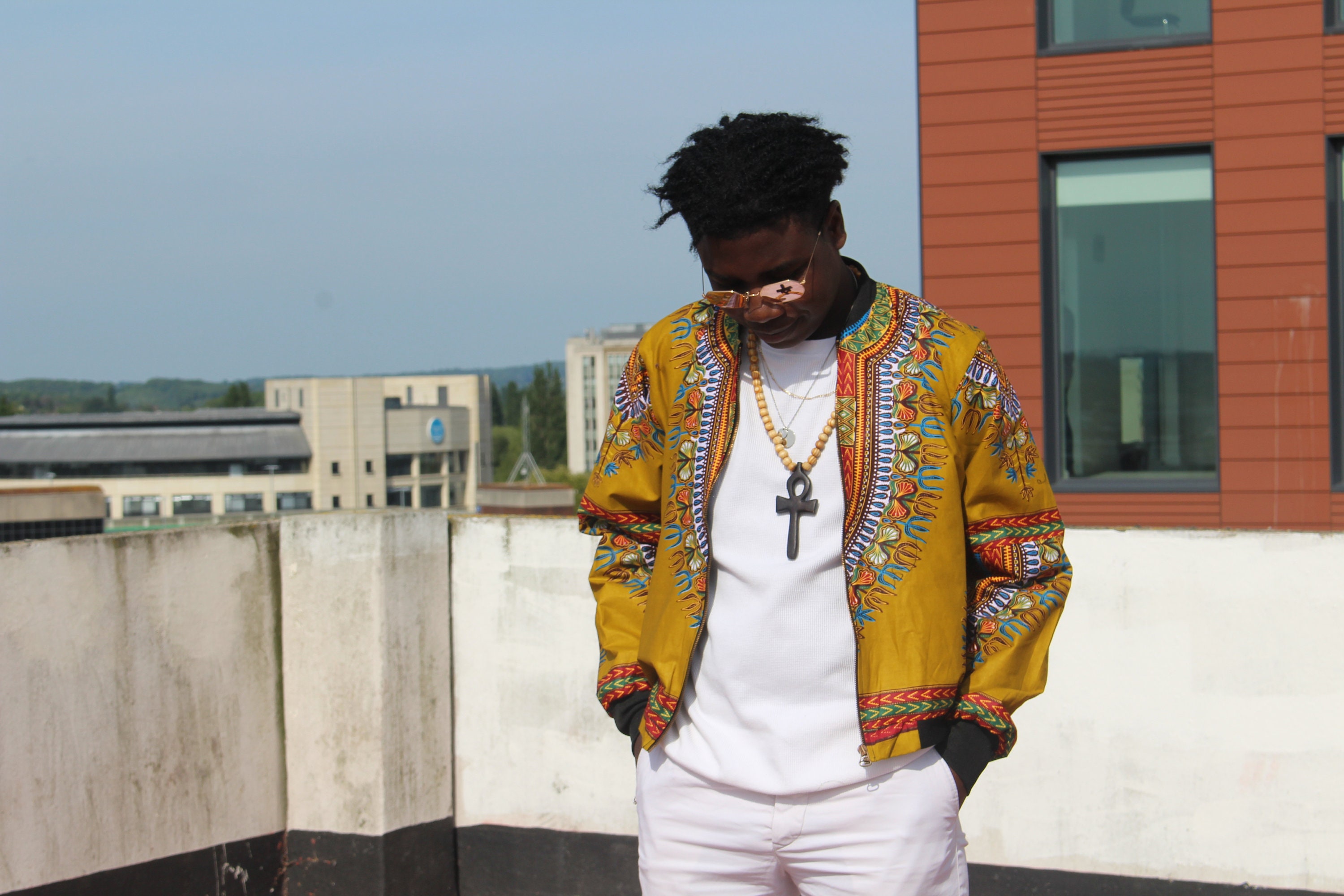 Africa Afro Dashiki Adinkra Kente Bomber Jacket Women
