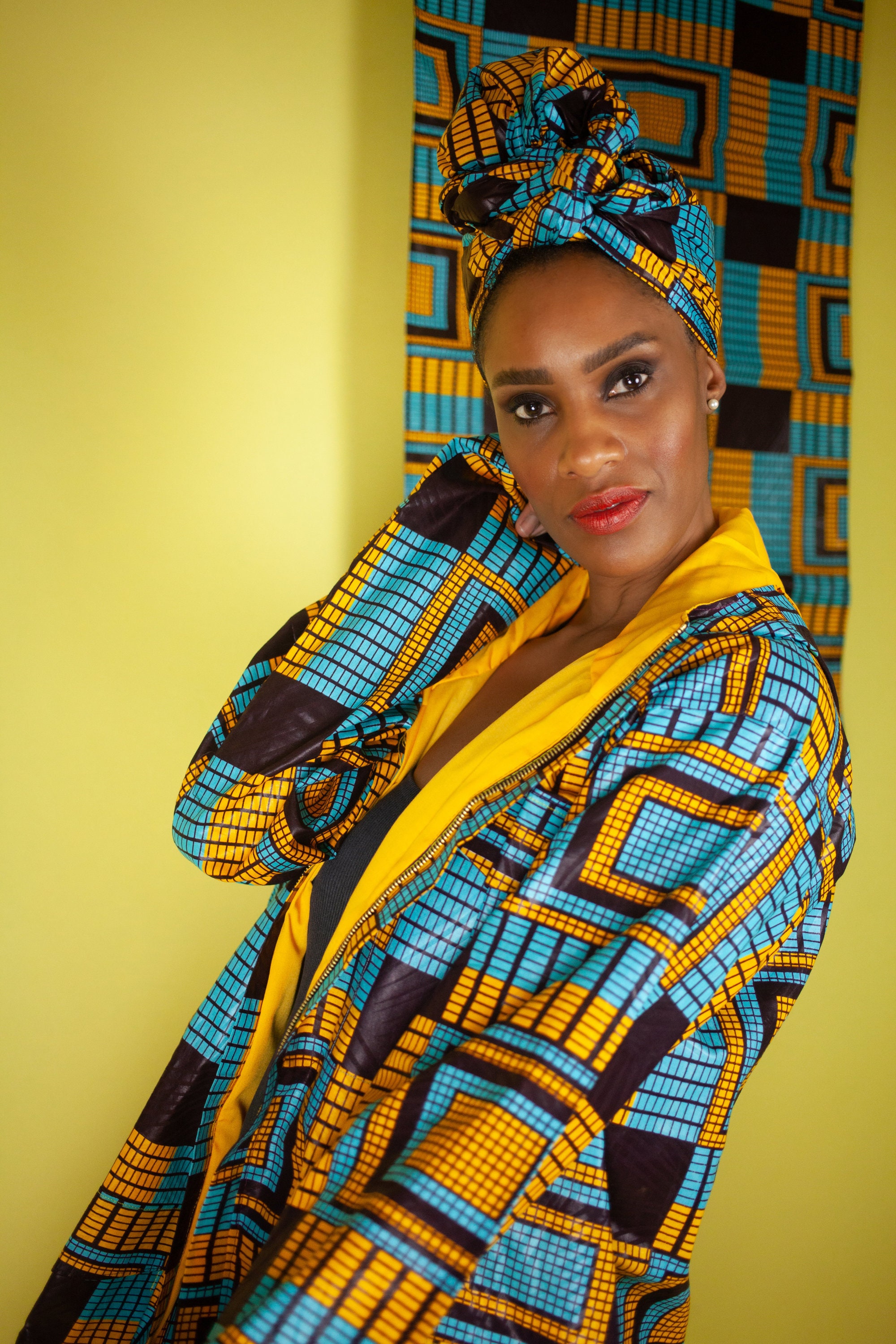 African Coat, African Summer Jacket in Kente Print / African Oversized ...