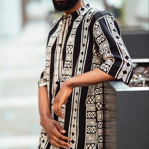 African Print Shirt - Festival Top -Hamed Top - Colourful Shirt - African Two Piece - African Shirt - Festival Clothing - Festival Shirt