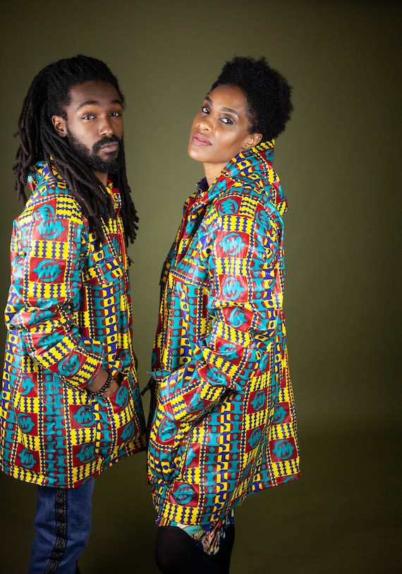 African Summer Coat African Jacket in Kente Print Unisex African Hoodie Made in Africa Etsy New Zealand
