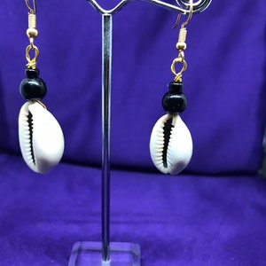 Seashell Earrings / Cowrie Earrings Handmade In Africa