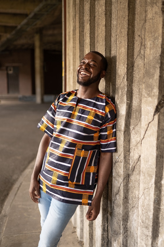 Shirt Kente Clothing Online African T-Shirt, African Shirt In