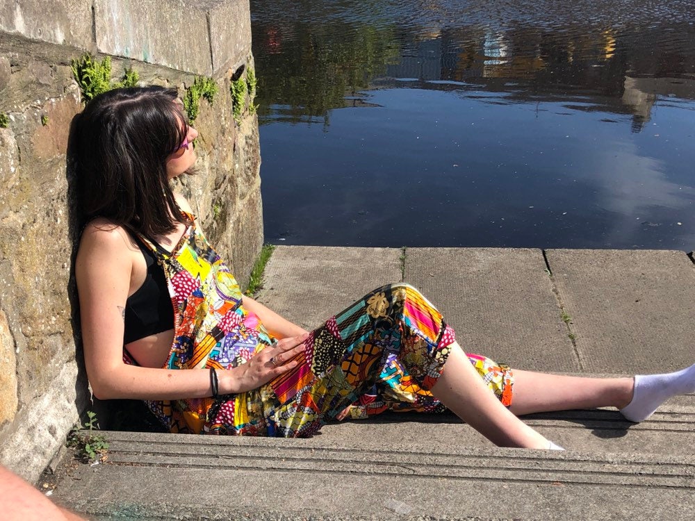 Image of Patchwork Dungarees African Print Ankara Dungarees Festival Clothing Romper