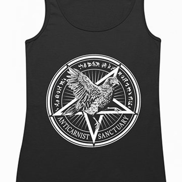 Anticarnist Sanctuary - Vegan Tank Top Vest By Anticarnist Vegan Clothing