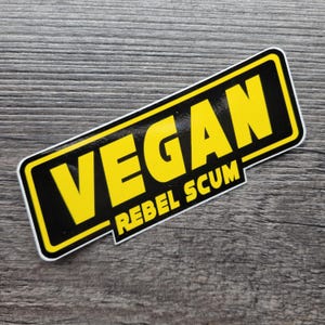 Végétalien Rebel Scum - Sticker vinyle anti-carniste