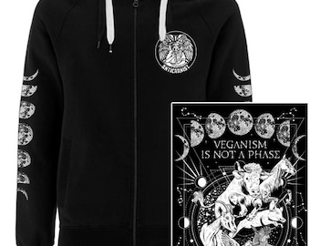 Veganism Is Not A Phase Hoodie, Vegan Cult Hoodie, Vegan Hooded Top, Vegan Sweatshirt, Vegan Sweater, Anticarnist, Vegan Clothing