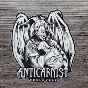 Vegan Cult - Sticker vinyle anti-carniste