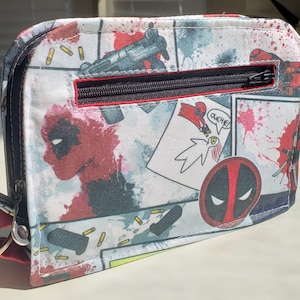 Carteira de telefone Deadpool com alça integrada D