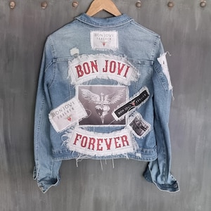 Bon Jovi Forever Denim Jacket - Etsy
