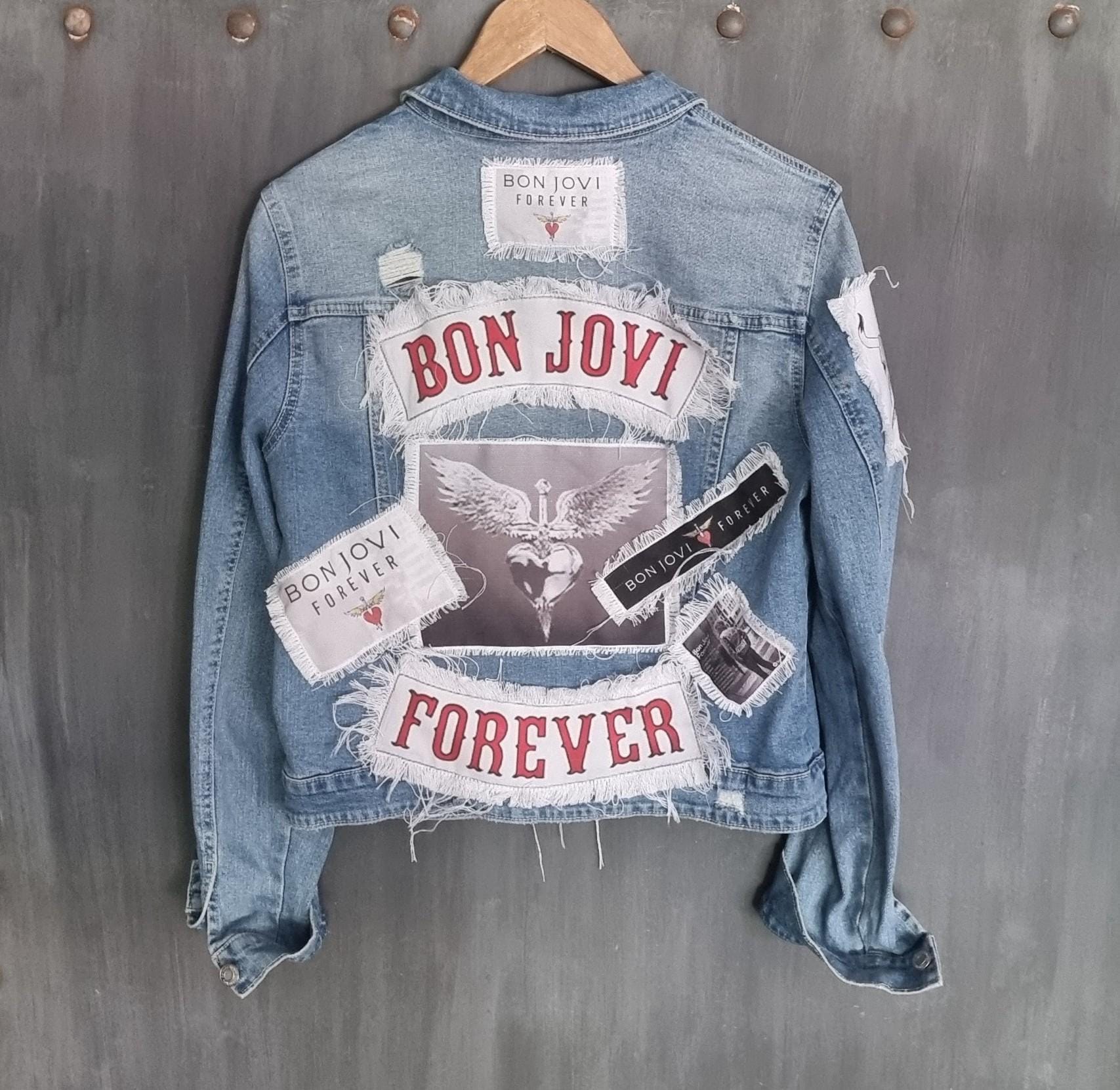 Bon Jovi Forever Denim Jacket - Etsy