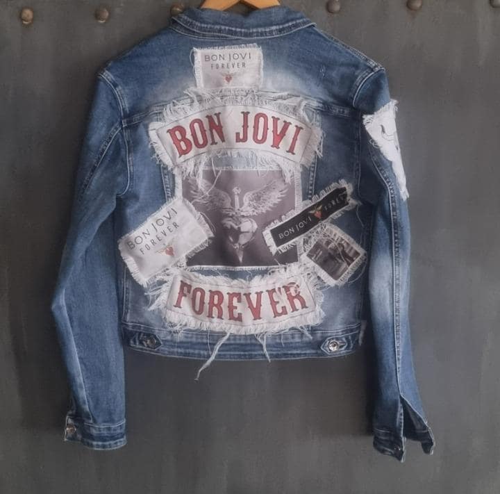 Bon Jovi Forever Denim Jacket - Etsy