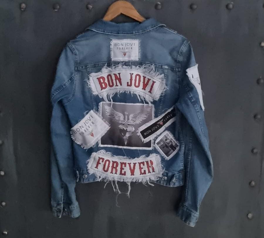 ボン・ジョヴィ　Forever Denim Jacket Women's Bon Jovi Forever Jacket - Etsy