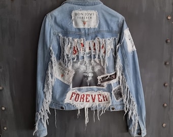 M*N様 ボン・ジョヴィ Forever Denim Jacket XL オフィ Denim Jacket - Bon Jovi Official Store