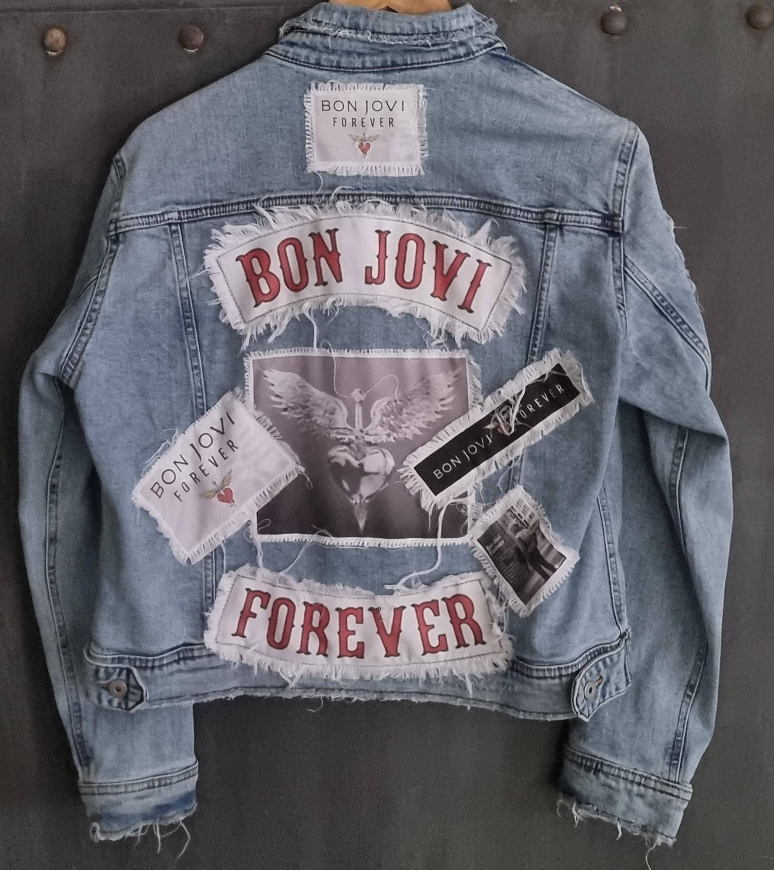 Bon Jovi Forever Denim Jacket - Etsy Canada