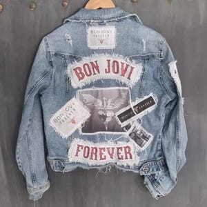 Bon Jovi Forever  2026 Inspired Rock Jacket – One of a Kind Handmade Custom Band Jacket Size M