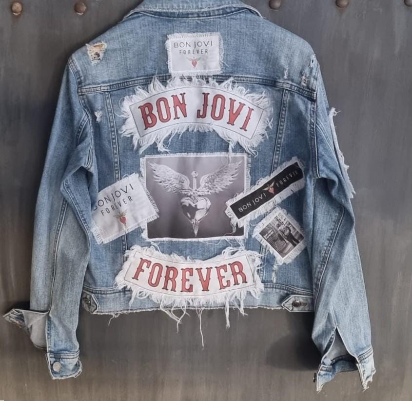 Bon Jovi Forever Denim Jacket - Etsy