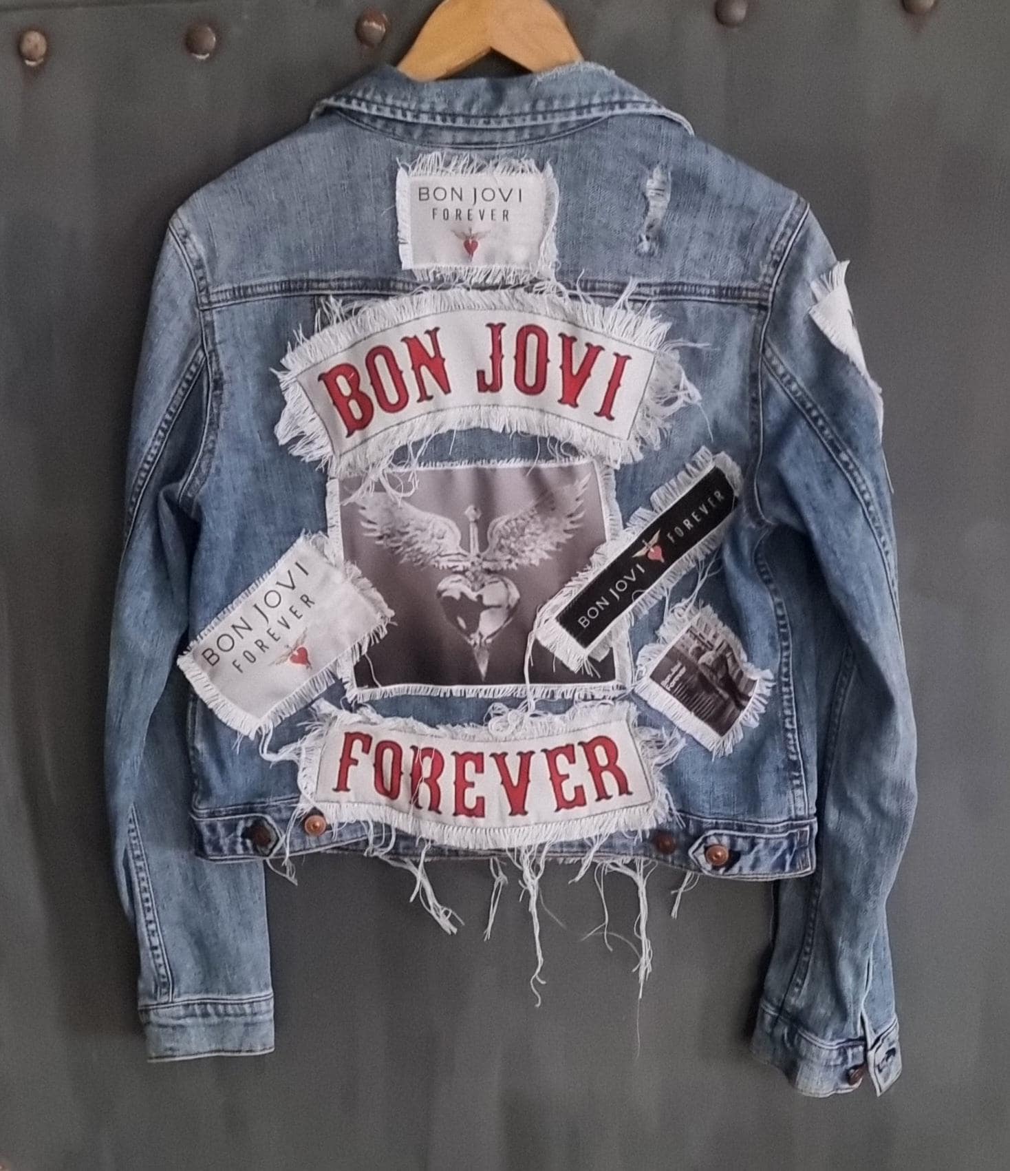 Bon Jovi Forever Denim Jacket - Etsy
