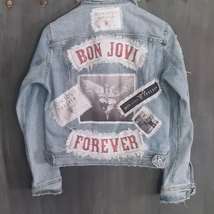 Bon Jovi Forever Denim Jacket - Etsy