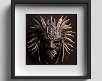 Tribal Mask Air - Print