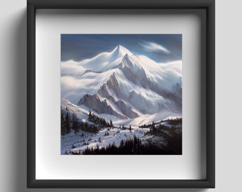 Snow Mountains Peak Print