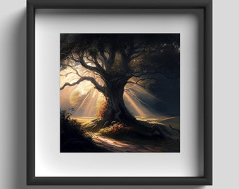 The Old Oak Tree - Print