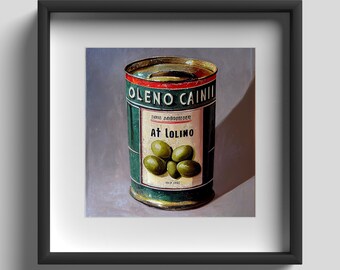 The Old Olive Tin - Print