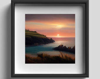 Cornwall Sunset - Print