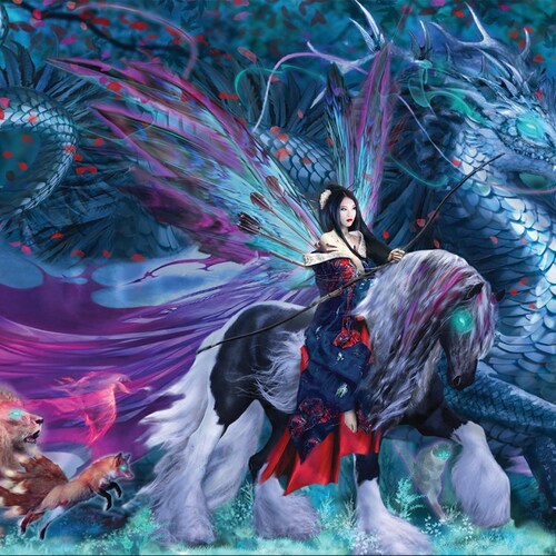 Magic the Gathering Artist Series Hellion's Haven Playmat Etsy