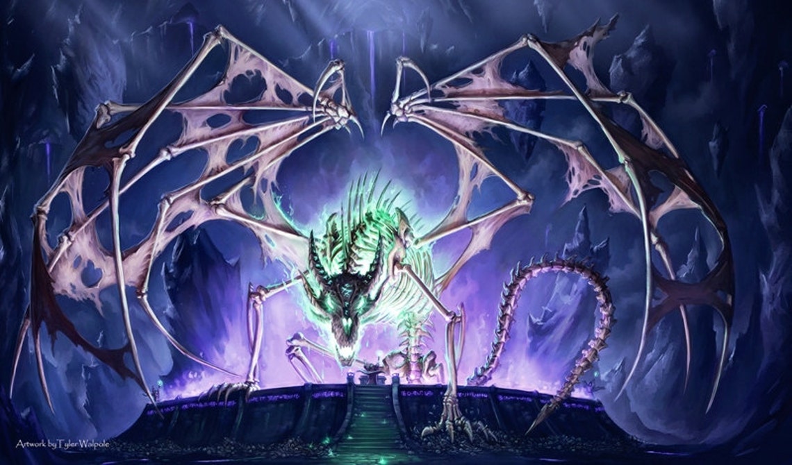 Magic The Gathering Artist Series Rise of the Dracholich Etsy