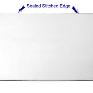 White Blank Playmat w/ Stitched Edge