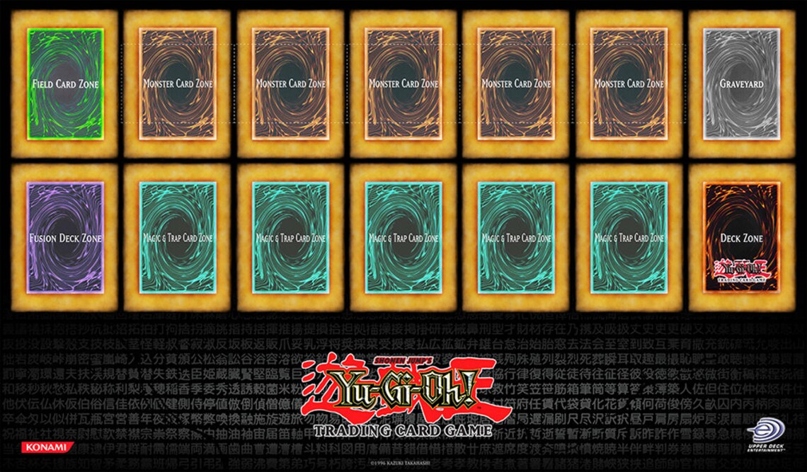 Yugioh Classic Zones Playmat Etsy