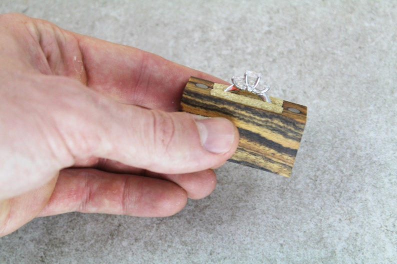 Engagement Ring Box Wood Ring Box Proposal Ring Box Slim Engagement Ring Box Ring Box Engagement Box Engagement Ring