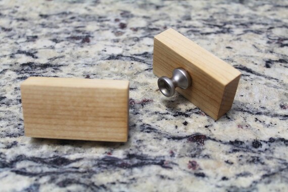 Maple Drawer Pulls Simply Wooden Draw Pulls Modern Etsy