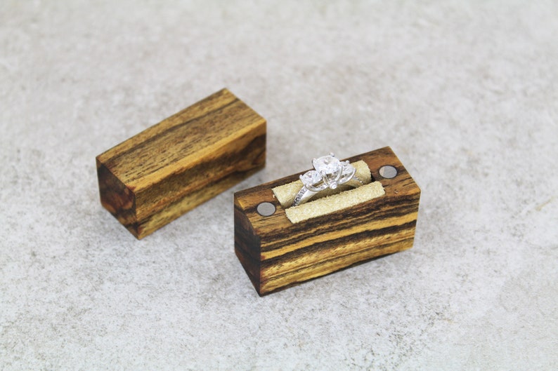 Engagement Ring Box Wood Ring Box Proposal Ring Box Slim Engagement Ring Box Ring Box Engagement Box Engagement Ring