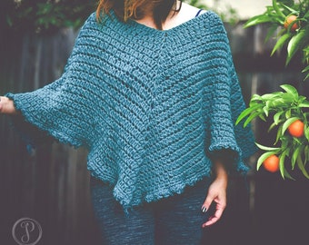 Crochet Marlo Cape PATTERN | Crochet Pattern | Crochet cape | crochet poncho | Instant Download
