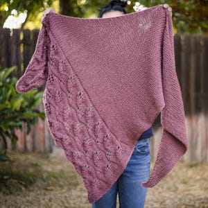 Falling Leaves Shawl PATTERN | Knit Shawl Pattern | Knitting Pattern | Instant Download Pattern
