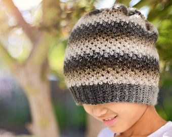 Crochet Blake  Slouch Beanie PATTERN | Crochet Pattern | Crochet Hat | Slouch Beanie | Instant Download