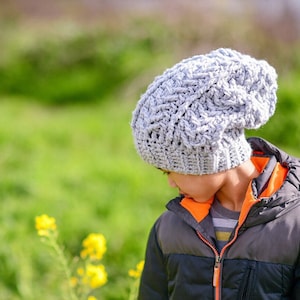 Crochet Aero Slouch Beanie PATTERN | Crochet Pattern | Crochet Hat Pattern | Instant Download PatTERN