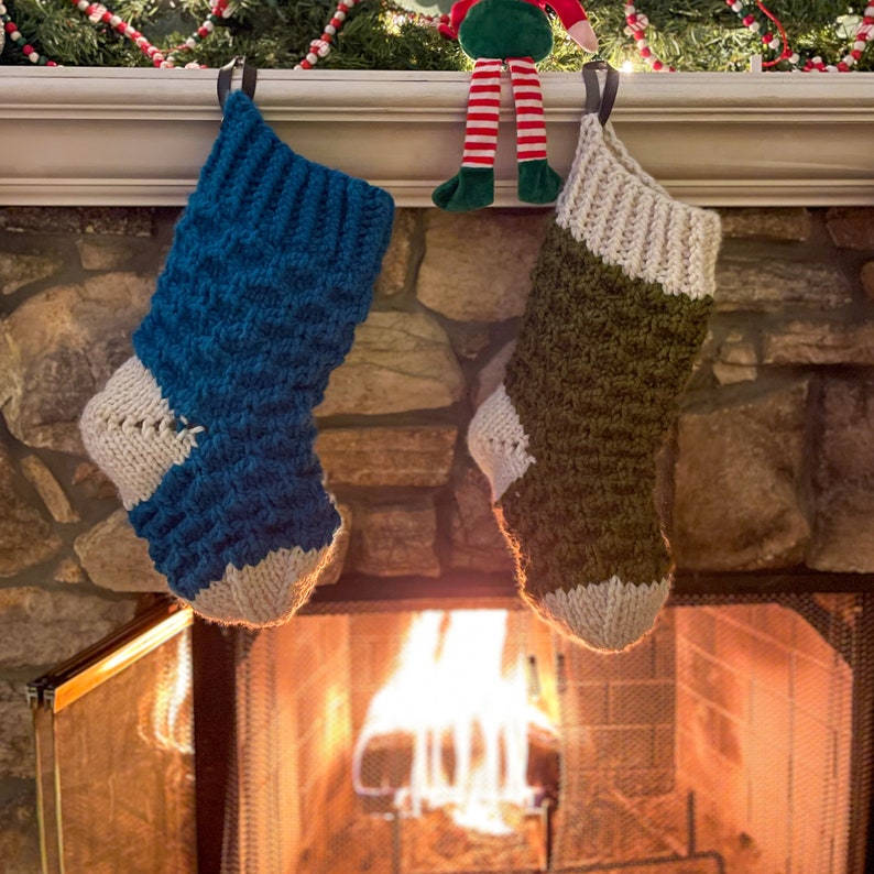 Knit Bella Christmas Stocking PATTERN Knit Pattern Knitting Pattern Knit Stocking Pattern Instant Download Pattern image 3