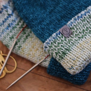 Knit Double Layered Beanie PATTERN Knit Pattern Knitting Pattern Instant Download Pattern image 4